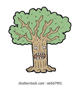 worried tree cartoon worried tree cartoon