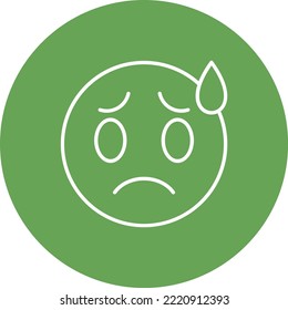 Besorgnis erregendes Vektorsymbol. Kann für Druck-, Mobil- und Web-Anwendungen verwendet werden.