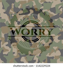Worry camo emblem