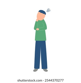 preocupação, homem, humano, ícone