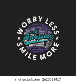 Worry less icone wothe balckbackground