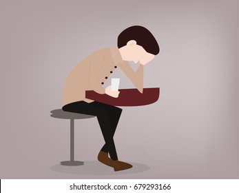 worry man vector