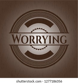Worrying wood emblem