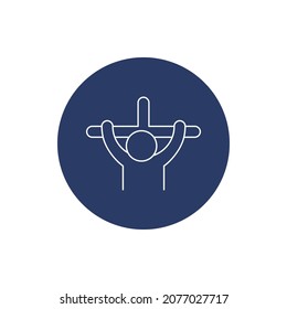 worship christian catholic icon vector