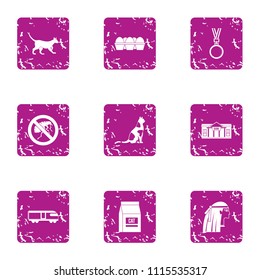 Worship icons set. Grunge set of 9 worship vector icons for web isolated on white background