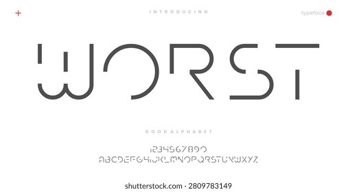 Worst Minimalist Sans Serif Typeface Text Effect