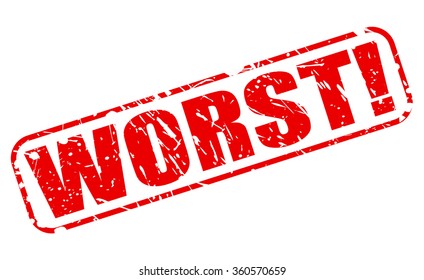 WORST red stamp text on white