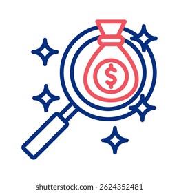 Worth Icon Element For Design