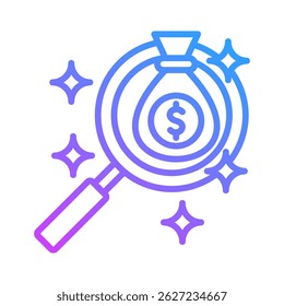 Worth Icon Element For Design
