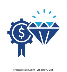 Worth Icon Element for Design