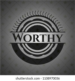  Worthy dark badge