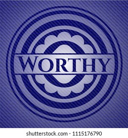  Worthy with jean texture