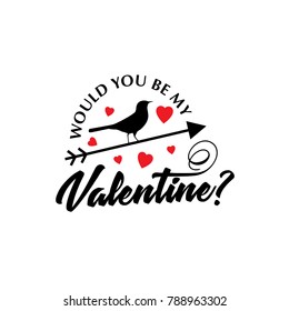 Would you be my valentine vector