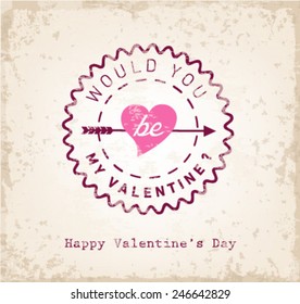 Would You Be My Valentine? - Valentines Day Typography Background