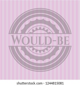 Would-be retro pink emblem