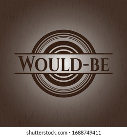 Would-be wood emblem. Vintage. Vector Illustration.