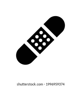 Wound band vector icon, isolated on white background