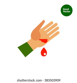 Heridas y gota de sangre