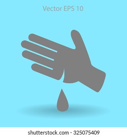 Wound on the hand vector illustration