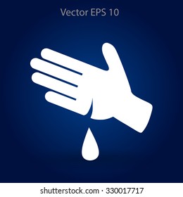 Wound on the hand vector illustration