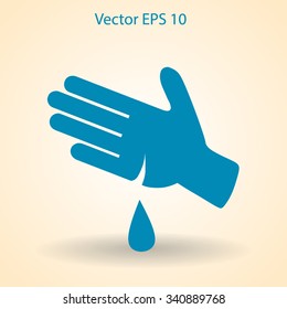 Wound on the hand vector illustration