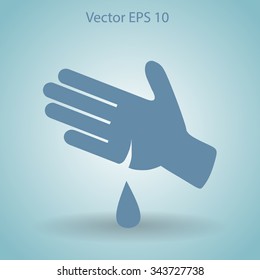 Wound on the hand vector illustration