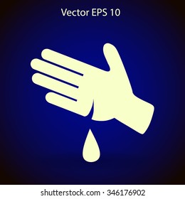 Wound on the hand vector illustration