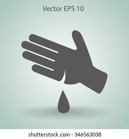 Wound on the hand vector illustration