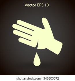 Wound on the hand vector illustration