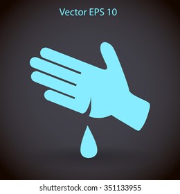 Wound on the hand vector illustration