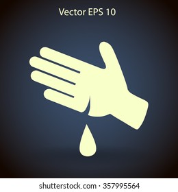 Wound on the hand vector illustration