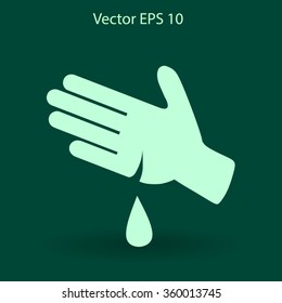 Wound on the hand vector illustration