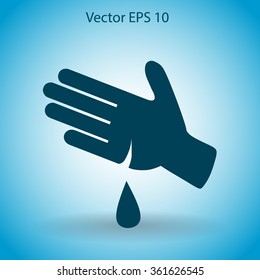 Wound on the hand vector illustration