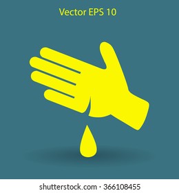 Wound on the hand vector illustration