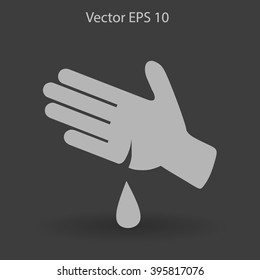 Wound on the hand vector illustration
