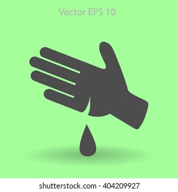 Wound on the hand vector illustration