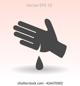 Wound on the hand vector illustration
