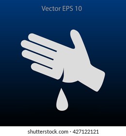 Wound on the hand vector illustration