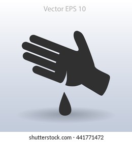 Wound on the hand vector illustration