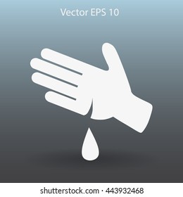 Wound on the hand vector illustration