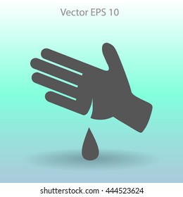 Wound on the hand vector illustration