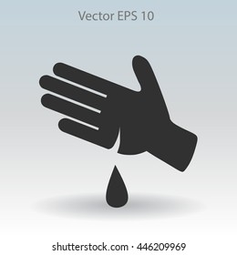 Wound on the hand vector illustration