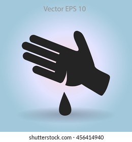 Wound on the hand vector illustration