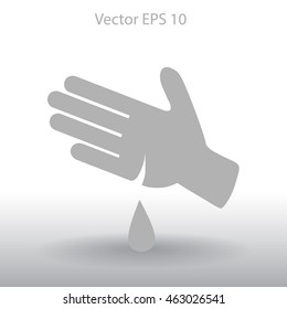 Wound on the hand vector illustration