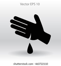 Wound on the hand vector illustration