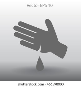 Wound on the hand vector illustration