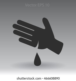 Wound on the hand vector illustration