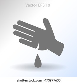Wound on the hand vector illustration