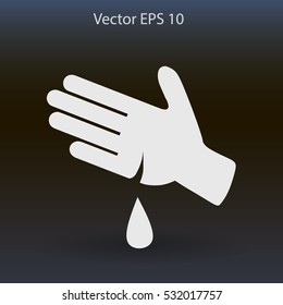 Wound on the hand vector illustration