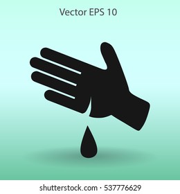 Wound on the hand vector illustration